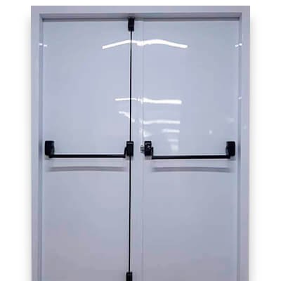 Porta Corta Fogo P90 Dupla Branca